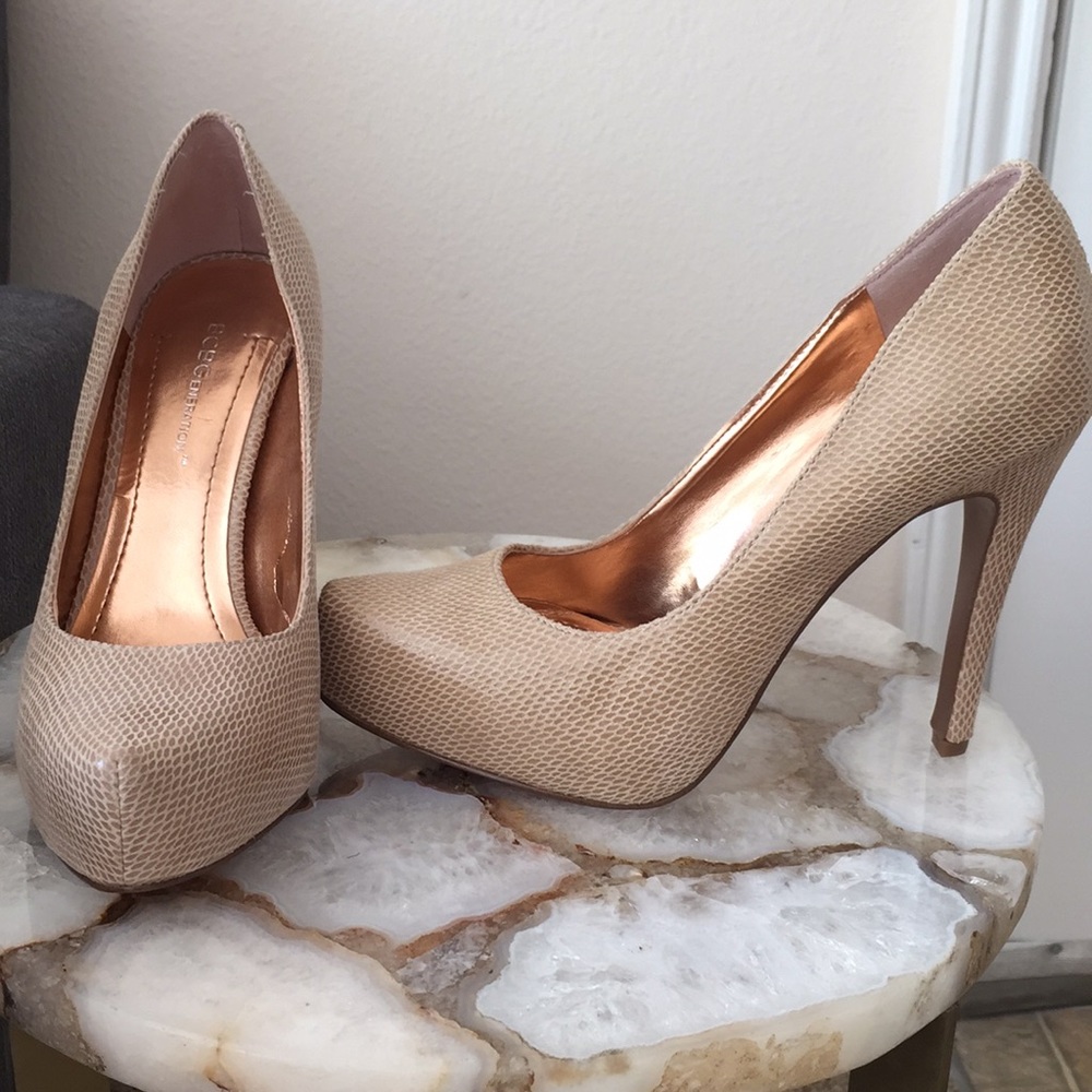 Bcbgeneration Leather Platform Heels - image 1